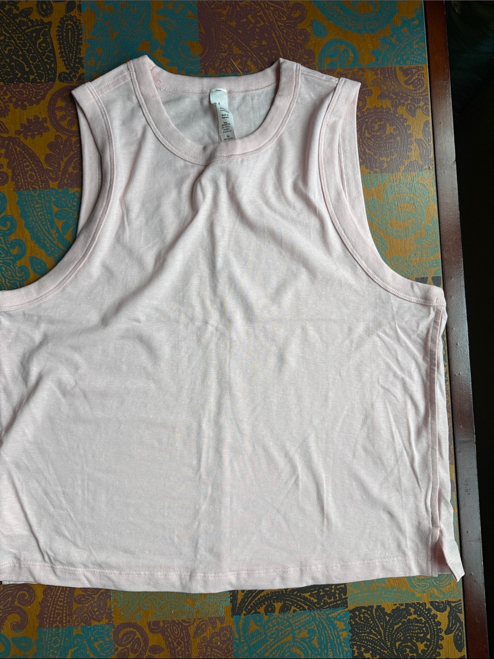 lululemon athletica Light Pink Cropped Tank Top